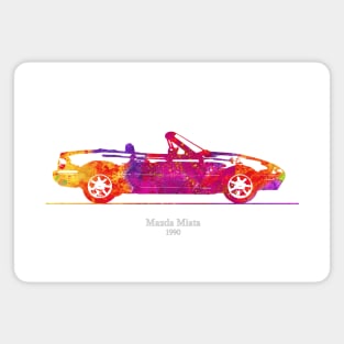 Mazda Miata MX-5 1990 Illustration - c Magnet